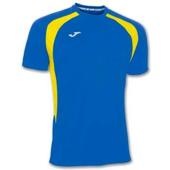 Joma 100014.709 - Camiseta de equipación de manga corta para hombre, color azul royal / amarillo, talla 4XS-3XS