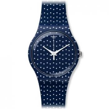 Swatch SUON106 For The Love of K Reloj Unisex con Lunares Azules