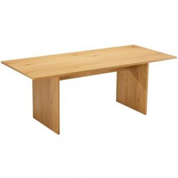 Happy Garden Mesa de Comedor Rectangular de Madera Estilo Escandinavo 180cm - Diseño Limpio, Estructura Robusta, Acabado Natural, Ideal para Comedor, Oficina o Espacio de Trabajo Elegante