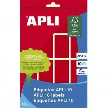 Etiquetas Apli Rojas 25x40mm (8 hojas)