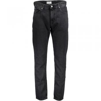 Calvin Klein Relaxed Fit Black Dad Jeans W31 with Washed Effect and 5 Pockets