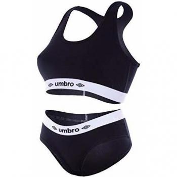 Umbro PK1206-L Set Sujetador Umbro & Slip Deportivo Femenino Negro L, 1 Mujeres