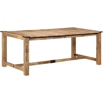 Mesa de comedor 200x100x75 cm en madera maciza de mango Vidaxl
