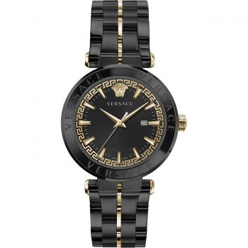 Versace Men's Aion Stainless Steel Bracelet Watch, Black, Size: ONE SIZE