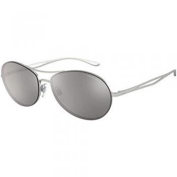 Sunglasses Giorgio Armani AR6099 30456G sunglasses Man color Silver gray lens size 59 mm