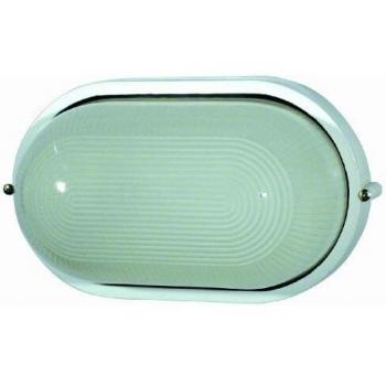 Faro Barcelona 72000 - DERBY Aplique, 60W, aluminio inyectado y cristal translucido, color blanco