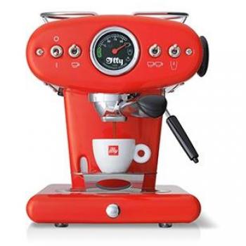 Cafetera Illy X1 Anniversary E.S.E. y Café Molido - 1200W, Capacidad 1L, Color Rojo
