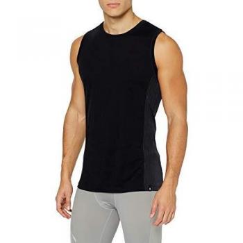 Odlo Natural+Ceramiwool Light Camiseta sin Mangas, Hombre, Negro, L