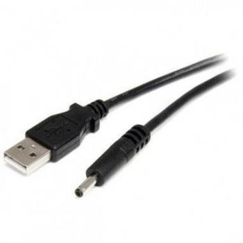 StarTech.com - Cable adaptador de 2m USB A macho a conector tipo barril H - Blanco