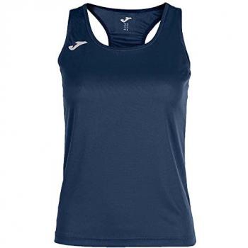 Camiseta sin mangas Joma Siena II para mujer en color azul marino, diseñada para running, con tirantes