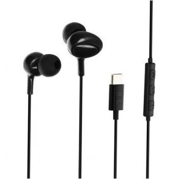 Auriculares USB-C Estéreo de Calidad con Micrófono y Teclas de Control Color Negro