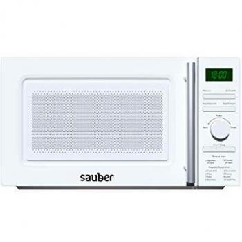 Sauber - Microondas AL VAPOR - Con GRILL - SERIE 3-21WG - 20 litros - Color Blanco. COCINA AL VAPOR