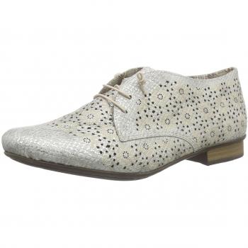 Rieker 51946, Zapatos con cordones para Mujer, Blanco