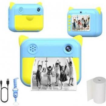 Cámara Digital para Niños Klack de Impresión Instantánea Sin Tinta en Papel Térmico Azul