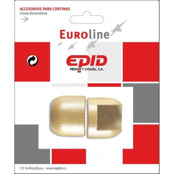 Epid SOPORTE BARRA CORTINA LATERAL EPID 19MM NATURAL 02184401 MADERA