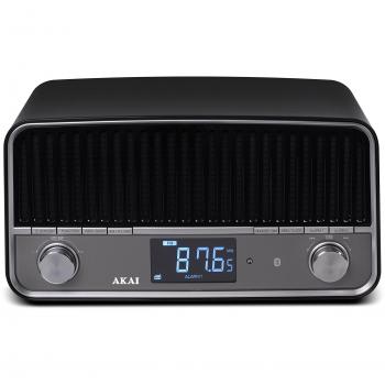 Akai APR500BK - Radio con Bluetooth, diseño vintage, color negro