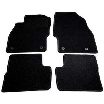 vidaXL Juego Alfombrillas Coche 4 Piezas Esteras Moqueta Automóvil Vehículo