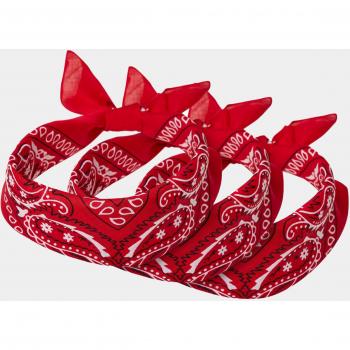 Urban Classics Unisex Bandana Mask 3-Pack - Red