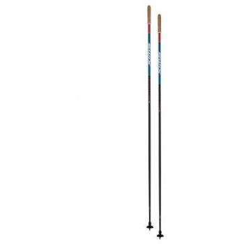 Bastones de esquí de fondo SWIX Quantum Q2 Pole - Bastones ligeros y resistentes, fabricados en aluminio, con empuñaduras ergonómicas, correa ajustable, punta de tungsteno para mejor agarre en