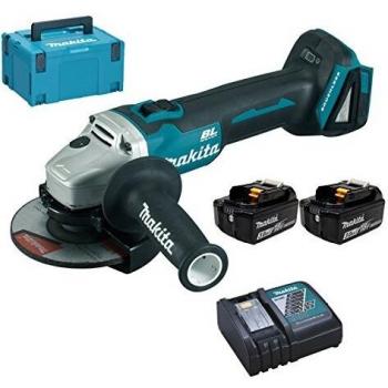 Makita dga504rfj de amoladora angular 18 V/2 x 3,0 Ah Batería + Cargador en MAKPAC