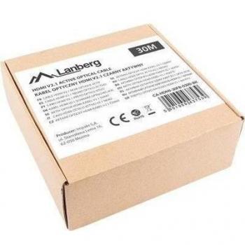 Lanberg CA-HDMI-30FB-0300-BK Cable HDMI 30 m Tipo A (Estándar) Negro