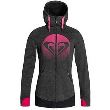 Roxy Meadows - Sudadera con capucha para niña, color negro, talla XS