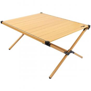 Mesa Plegable Aktive Glamping Sabana Aluminio Tierra 88,5 x 43 x 70,5 cm