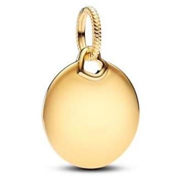 Charm Colgante Grabable Redondo de Pandora en Dorado