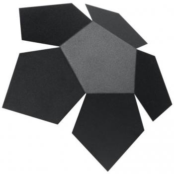 Aplique de Pared PENTA Negro G9 con Iluminación LED de Acero con 2 Luces