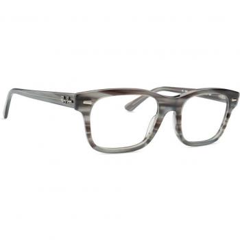 Ray-Ban RX5383 8055 Burbank Striped Grey Square Unisex Eyeglasses