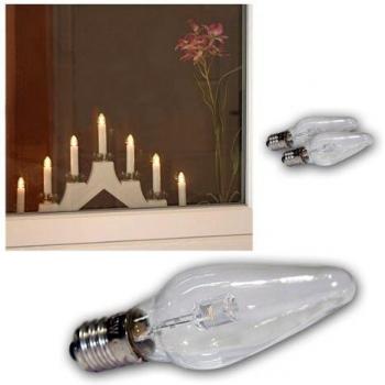 Bombilla LED E10 0,2W 10-55V Transparente - Pack de 3