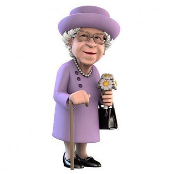 Figura Minix Reina Isabel II - PVC - 12cm