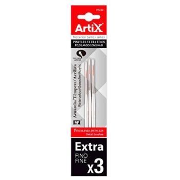 Set de 3 Pinceles para Acuarela. témpera y acrílica. PP249
