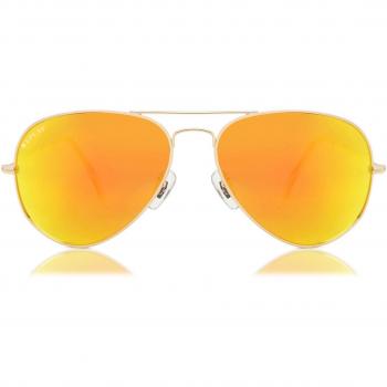 Replay RY 601 S07 Anteojos de Sol para Hombre Dorados con lentes de 58 mm
