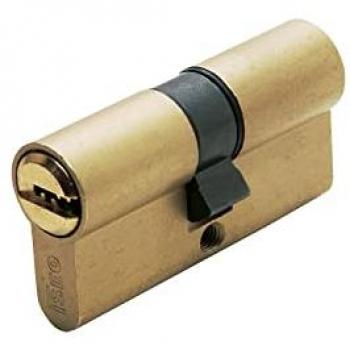 Cilindro de Seguridad R6 30x30mm Leva Corta Latón con 5 Llaves Iseo