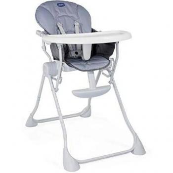Chicco Pocket Meal Trona de viaje ligera y compacta, para niños de 6meses a 3 años, color gris