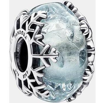 Pandora Moments Winter Blue Snowflake Murano Charm 792377C00