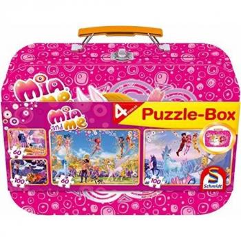 Puzzle Box Mia y Yo - 4 Puzzles en Metalero (2 x 60 y 2 x 100 Piezas)