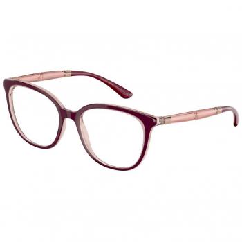 Dolce & Gabbana DG5080 3247 Armazones para Mujer Borgoña, Lentes Recetados Para Mujer Borgoña, Gafas Recetadas para Mujer Borgoña