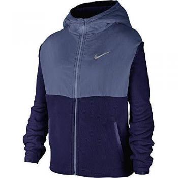 NIKE Therma Sudaderas, Niñas, Blue Void/Mystic Navy, XS