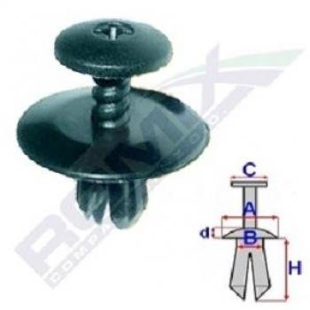 Fijación Remache ROMIX ROM C10130, 10 Piezas
