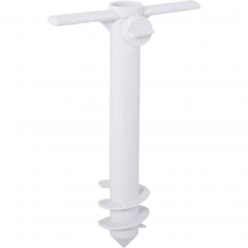Pincho para sombrillas Outsunny con perilla de ajuste universal blanco 37x24 cm