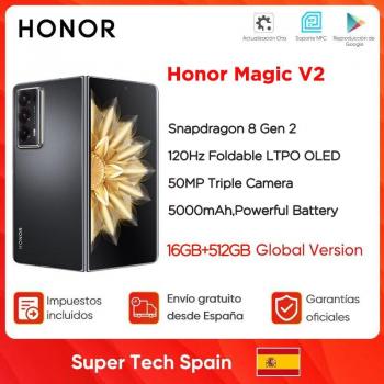 Honor Magic V2 Smartphone Plegable 5G 16GB RAM 512GB Almacenamiento Dual-SIM Pantalla OLED 120Hz Color Violeta