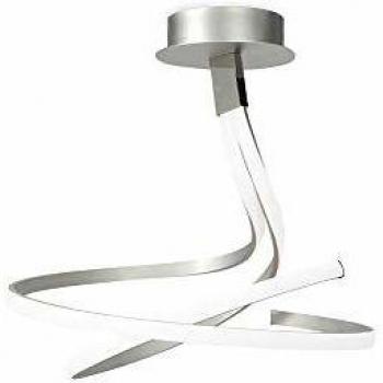 Lámpara de Techo LED Nur 50W, 3000K, 4000lm, Plata/Acrílico Mate/Cromo Pulido