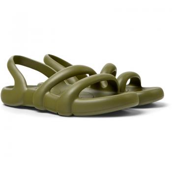 Camper Kobarah Flat Women's Casual Sandals - Olive Green, Synthetic, Various Sizes