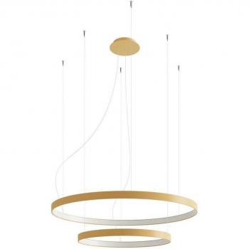 Lámpara de techo Rio 2 LED 3000K 2 pantallas Ø55/Ø78 cm