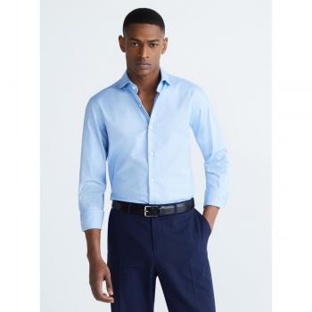 Camisa de hombre Boss P-joe Spread Azul de manga larga