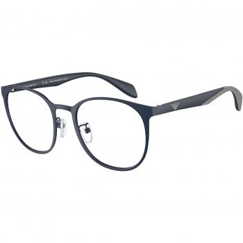 Emporio Armani EA1148 3018 Men's Eyeglasses Blue Size 52 - Frame Only, Blue Light Block Available