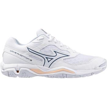 Zapatillas de mano para mujer Mizuno Wave Phantom 3 Blanco/Navy/Peach