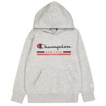 Sudadera con Capucha Champion Ultra-Ligera de Forro Suave para Niños, Color Gris, Talla 13-14 Años